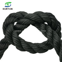 Black PE/Nylon/Polyethylene/Synthetic/Plastic/Fishing/Marine/Mooring/Packing/Twist/Twisted/Battle Rope